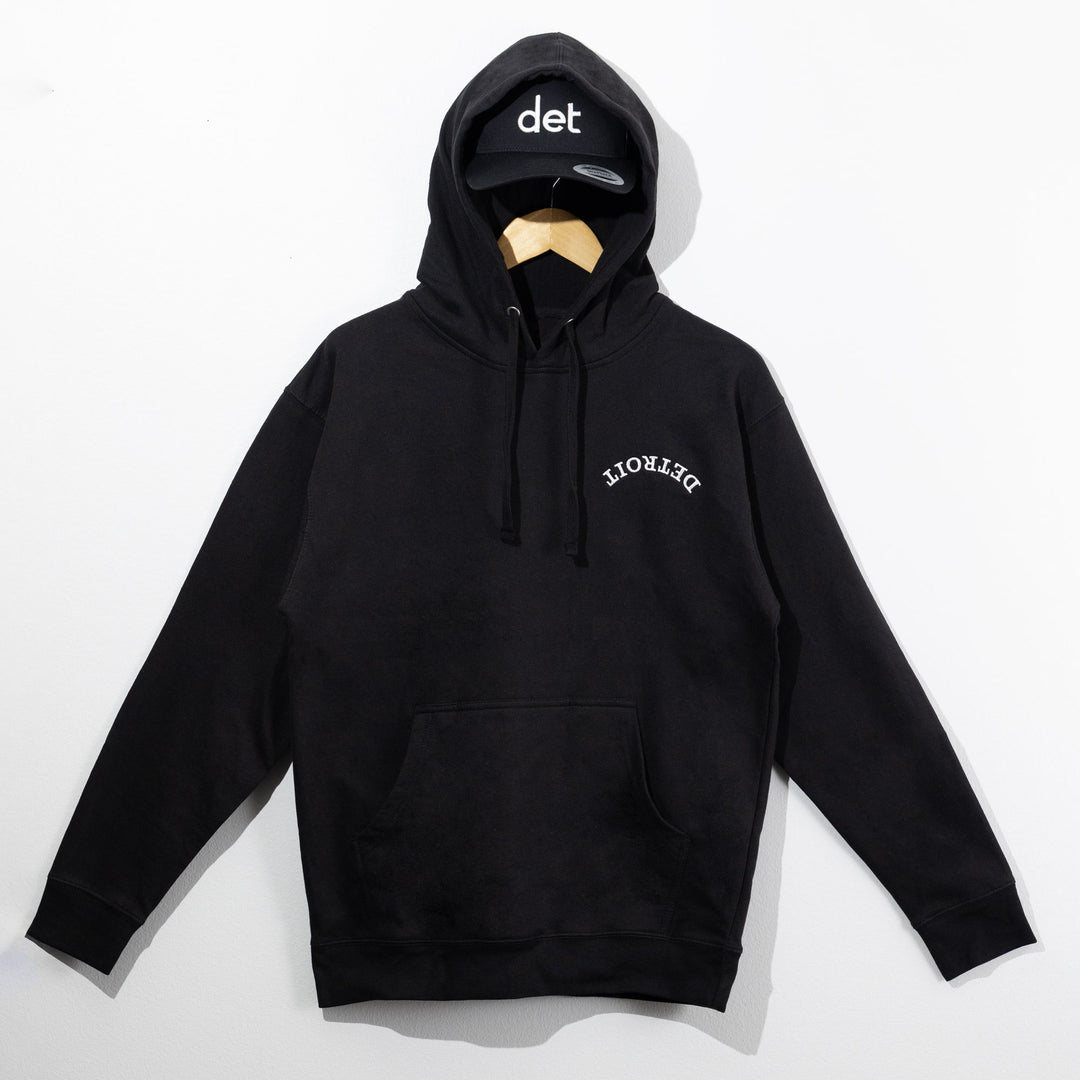 Tiorted "detroit" Hoodie - Black